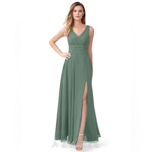 Azazie Eucalyptus Bianca Bridesmaid Dress - Never Worn!